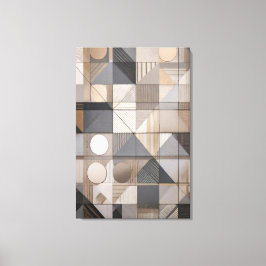 Lienzo Geometría Urbana: Tono Neutral Moderno Industrial