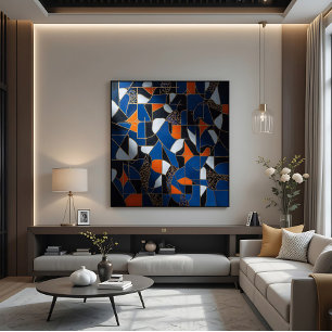 Lienzo Geometría Vibrante