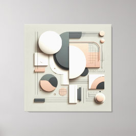 Lienzo Geometric Dimensional Structure