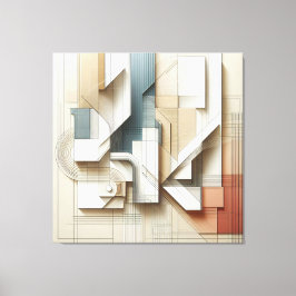 Lienzo Geometric Spatial Harmony”