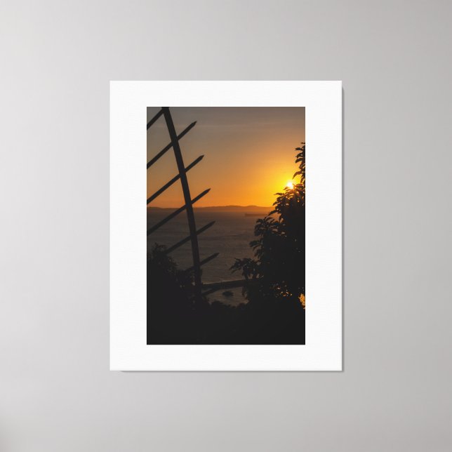 Lienzo Geometric Sunset (Anverso)