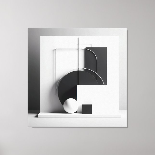 Lienzo Geometry of Refined Presence (Anverso)