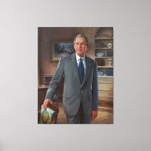 Lienzo GEORGE WALKER BUSH de John Howard Sanden (Anverso)