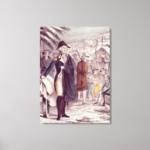 Lienzo George Washington en la fragua del valle