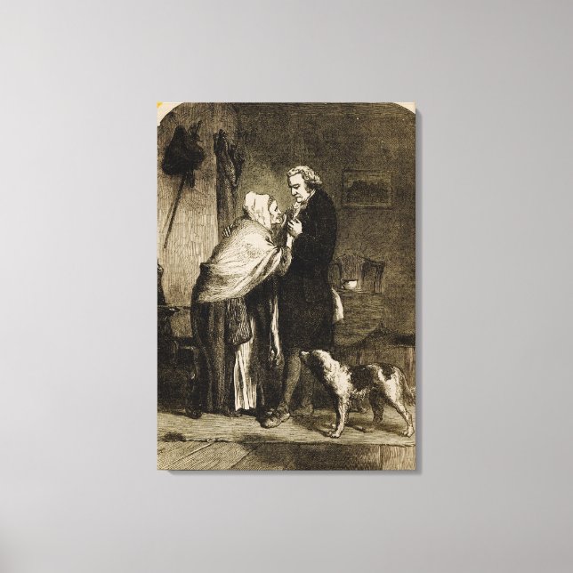 Lienzo George Washington y su madre (Anverso)