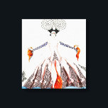 Lienzo Georges Barbier Art Deco Fashion<br><div class="desc">Envoltura de tela Art Deco de moda. Ilustracion Art Decó de 1921. El artista francés Georges Barbier fue uno de los más famosos ilustradores de arte deco de los años 20, y pasó la mayor parte de su carrera ilustrando a señoras elegantes y parejas románticas. Este trabajo representa a una...</div>