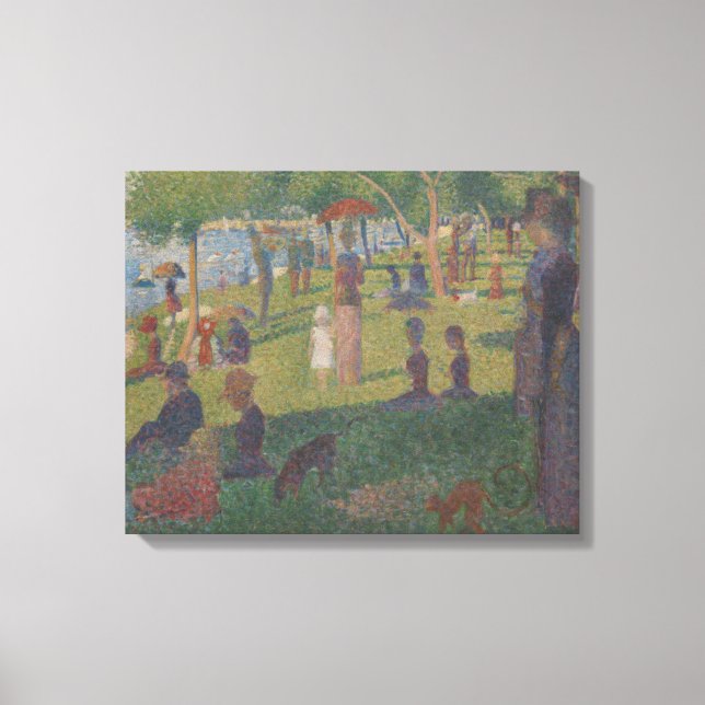 Lienzo Georges Pierre Seurat | Estudio de un domingo en L (Anverso)