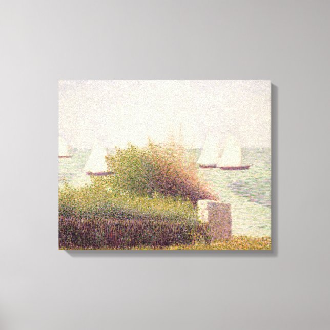 Lienzo Georges Pierre Seurat | La Rade de Grandcamp (Anverso)