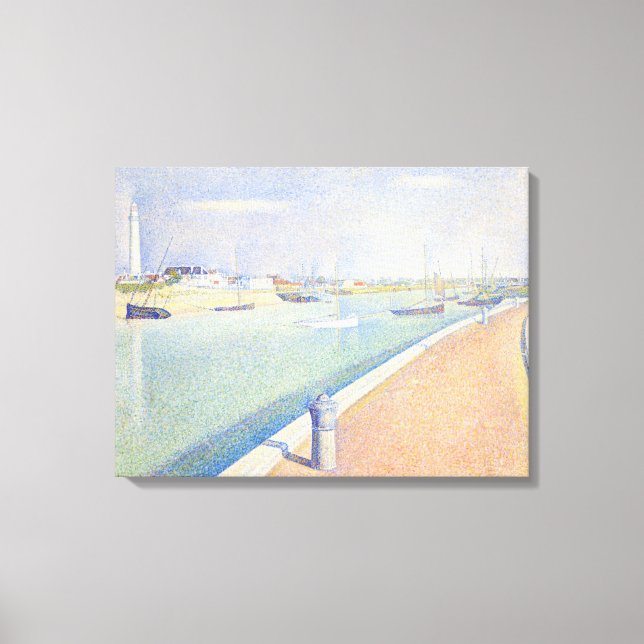 Lienzo Georges Seurat - El Canal de Gravelines  (Anverso)