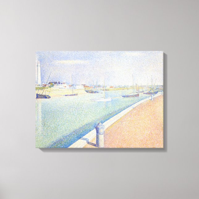 Lienzo Georges Seurat - El canal de las gaviotas (Anverso)