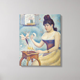 Lienzo Georges Seurat - Joven mujer empolvándose