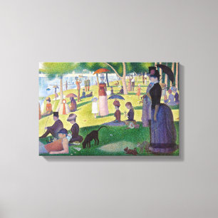 Lienzo Georges Seurat - Un domingo en La Grande Jatte