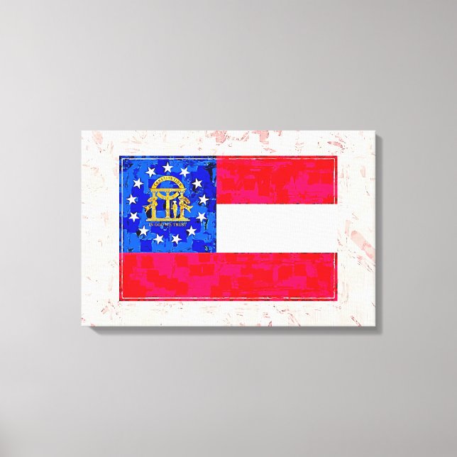 LIENZO GEORGIA FLAG (Anverso)