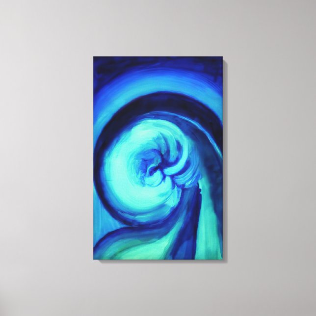 Lienzo Georgia O'Keeffe - Azul I (Anverso)