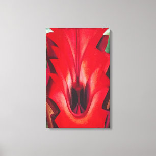 Lienzo Georgia O'Keeffe - Dentro del Canna Rojo