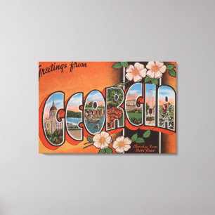 Lienzo Georgia (rosa cherokee) - escenas grandes de la