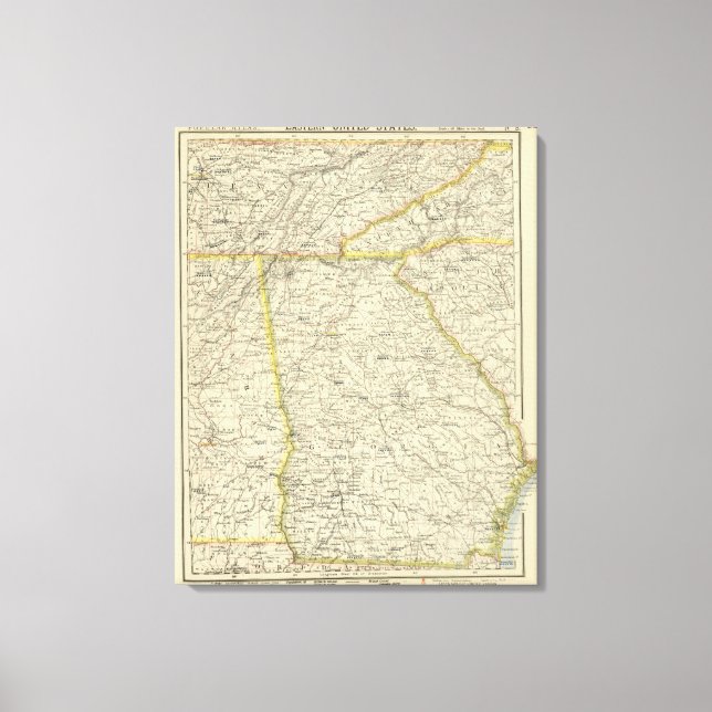 Lienzo Georgia, Tennessee, Alabama (Anverso)
