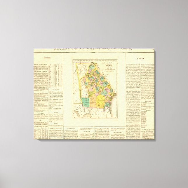 Lienzo Georgia US (Anverso)
