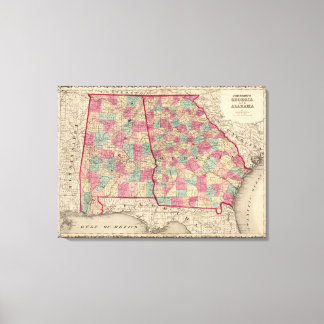 Lienzo Georgia y Alabama