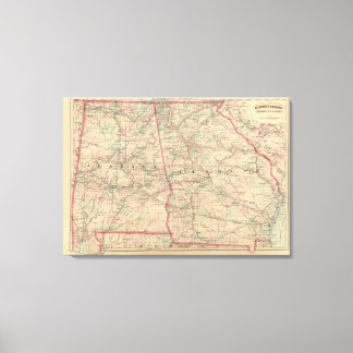 Lienzo Georgia y Alabama