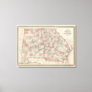 Lienzo Georgia y Alabama 2