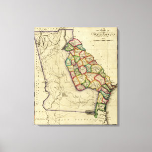 Lienzo GeorgiaPanoramic MapGeorgia