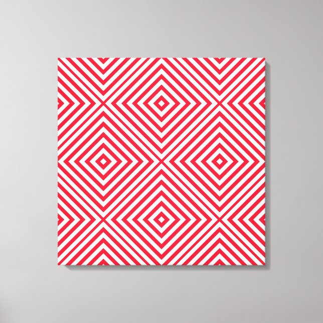 Lienzo Geranium Diamond Chevron @ Emporiomoffa (Anverso)