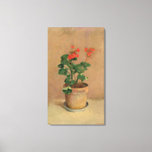 Lienzo Geraniums in a Pot, c.1905 (aceite sobre lienzo)