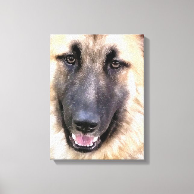 LIENZO GERMAN SHEPHERD (Anverso)