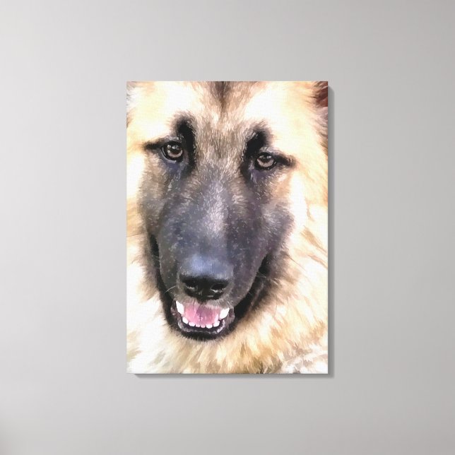 LIENZO GERMAN SHEPHERD (Anverso)