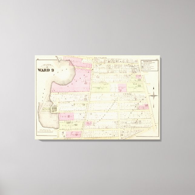 Lienzo Gershom Taylor Plat Locust Grove Plat Elmwoo Atlas (Anverso)