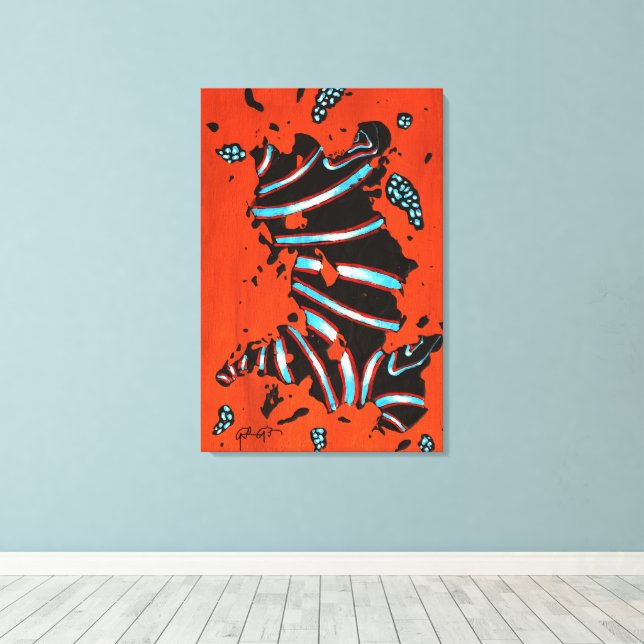 Lienzo  GGAST - Energy Code ECL7 - Stretched Canvas Print (Insitu (piso de madera))