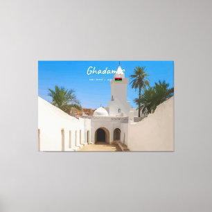 Lienzo Ghadames, Libia - Mezquita Blanca
