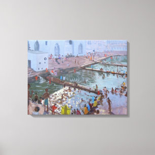 Lienzo Ghats Rajasthán de Pushkar