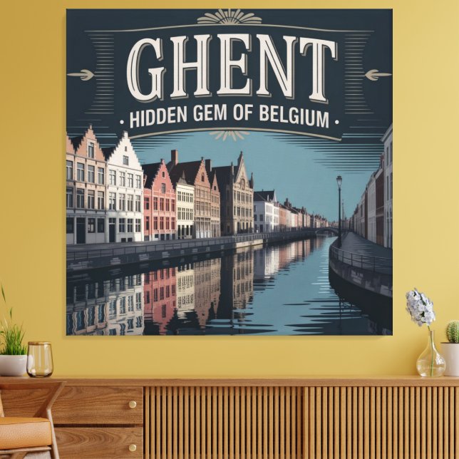 Lienzo Ghent – Hidden Gem of Belgium (Insitu (Sala de estar))