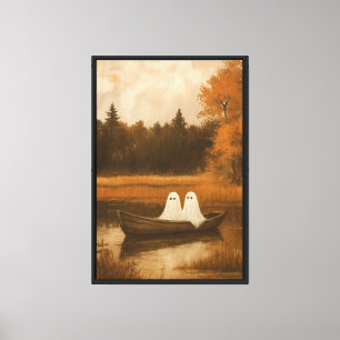 Lienzo Ghostly Autumn Boat Ride