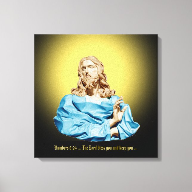 Lienzo Gian Lorenzo Bernini Busto de Cristo 1679 (Anverso)