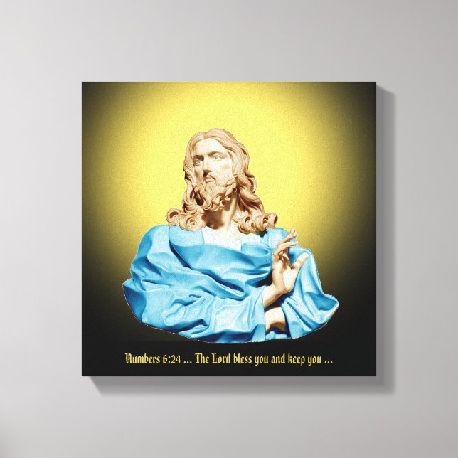 Lienzo Gian Lorenzo Bernini Busto de Cristo 1679 (Anverso)