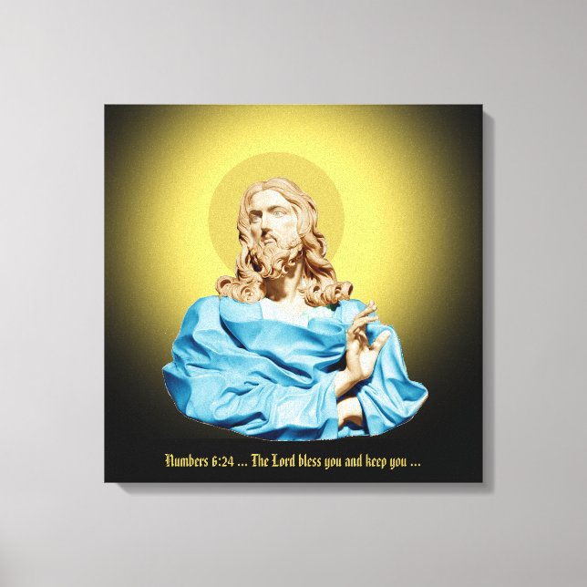 Lienzo Gian Lorenzo Bernini Busto de Cristo 1679 (Anverso)