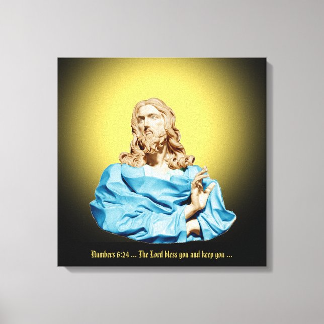 Lienzo Gian Lorenzo Bernini Busto de Cristo 1679 (Anverso)