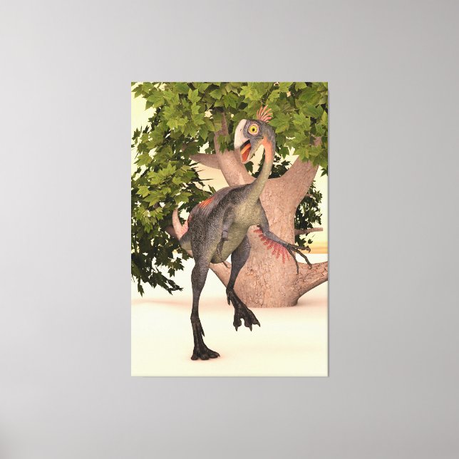 Lienzo Gigantoraptor Forest Guardian (Anverso)