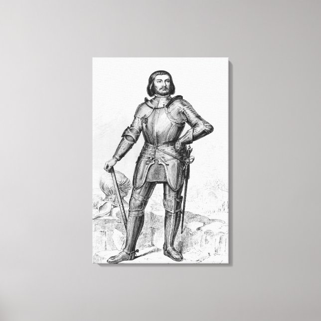 Lienzo Gilles de Laval, Señor de Rais (Anverso)