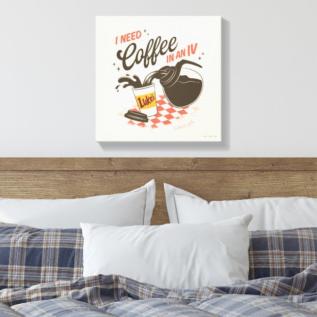 Lienzo Gilmore Girls Luke’s Coffee IV Quote (Insitu(Dormitorio))