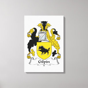 Lienzo Gilpin Family Crest