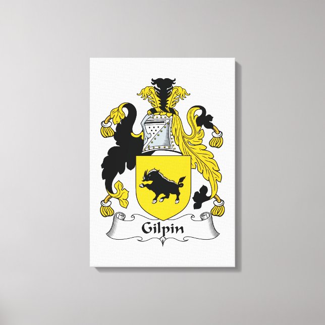 Lienzo Gilpin Family Crest (Anverso)