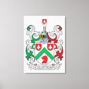 Lienzo Gilstrap Family Crest