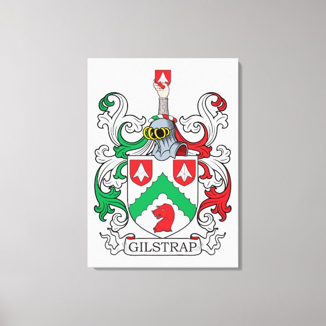 Lienzo Gilstrap Family Crest (Anverso)