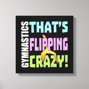 Lienzo Gimnasia de chicas - Flipping Crazy