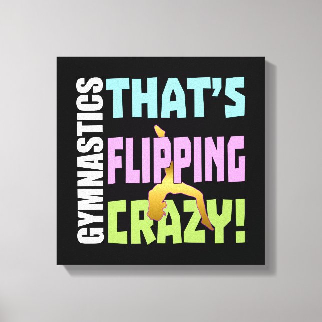 Lienzo Gimnasia de chicas - Flipping Crazy (Anverso)