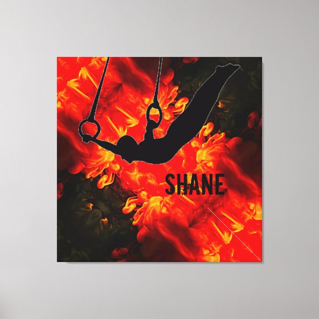 Lienzo Gimnasia masculina - Personalizado de niños destru (Anverso)